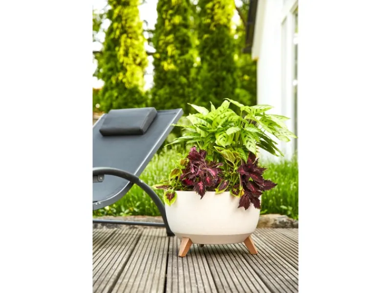 Outlet Siena Garden Pflanzgefäß Oslo Ø 40x25 cm Beige