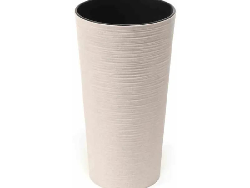 Siena Garden Pflanzgefäß Set 2 tlg. Eco Locon Weiß Ø 25 x 46,5 cm, Ø 30 x 57 cm