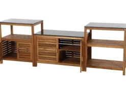 Siena Garden Kochfelder|Kühlschränke<Riva Outdoor-Kitchen Mittelteil niedrig Dunkelgrau ca. 100x52x67 cm
