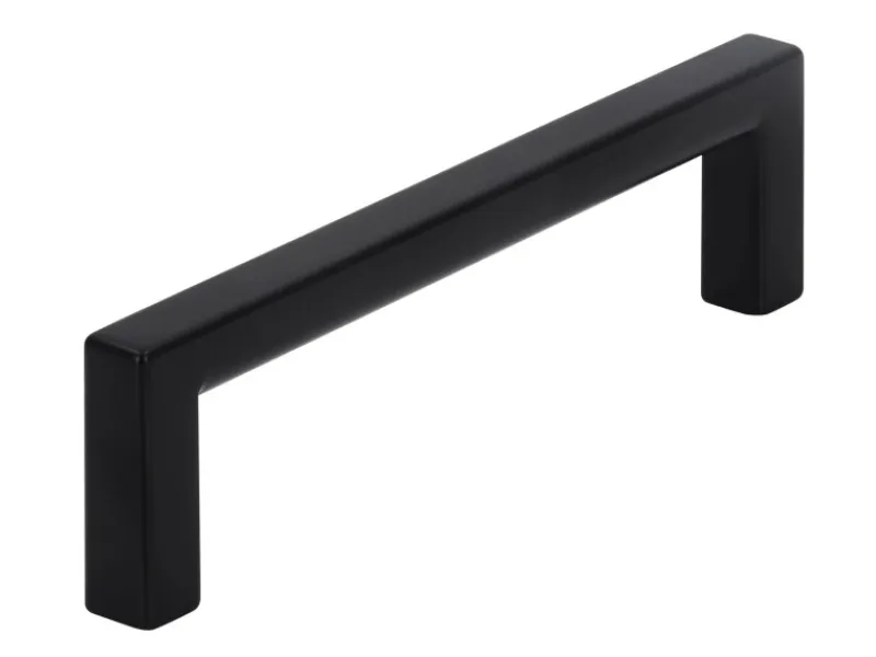 Siro Küchenschränke<Möbelgriff 2108 Metall Uni Schwarz Matt Lochabstand 96 mm