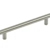 Siro Möbelgriff Edelstahl Feingeschliffen Lochabstand 128 mm< Einbauküchen|Küchenschränke