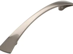Siro Einbauküchen<Möbelgriff Metall Druckguss Edelstahleffekt Lochabstand 128 mm 5 Stück