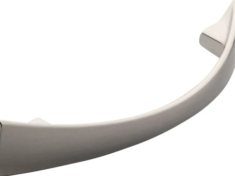 Siro Einbauküchen<Möbelgriff Metall Druckguss Edelstahleffekt Lochabstand 128 mm 5 Stück