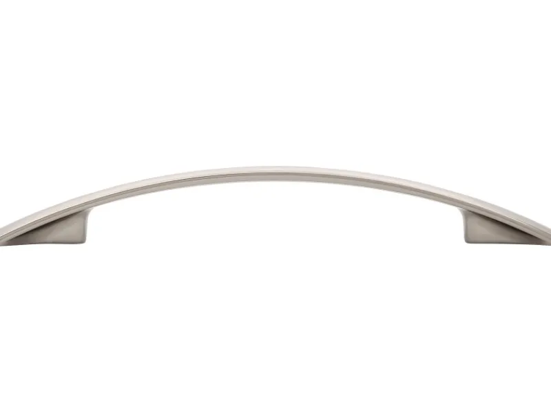 Siro Einbauküchen<Möbelgriff Metall Druckguss Edelstahleffekt Lochabstand 128 mm 5 Stück