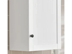 SoBuy Badezimmerschrank Hängeschrank Wandschrank Weiß BZR19-W< Küchenschränke