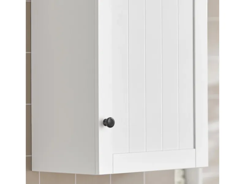 SoBuy Badezimmerschrank Hängeschrank Wandschrank Weiß BZR19-W< Küchenschränke