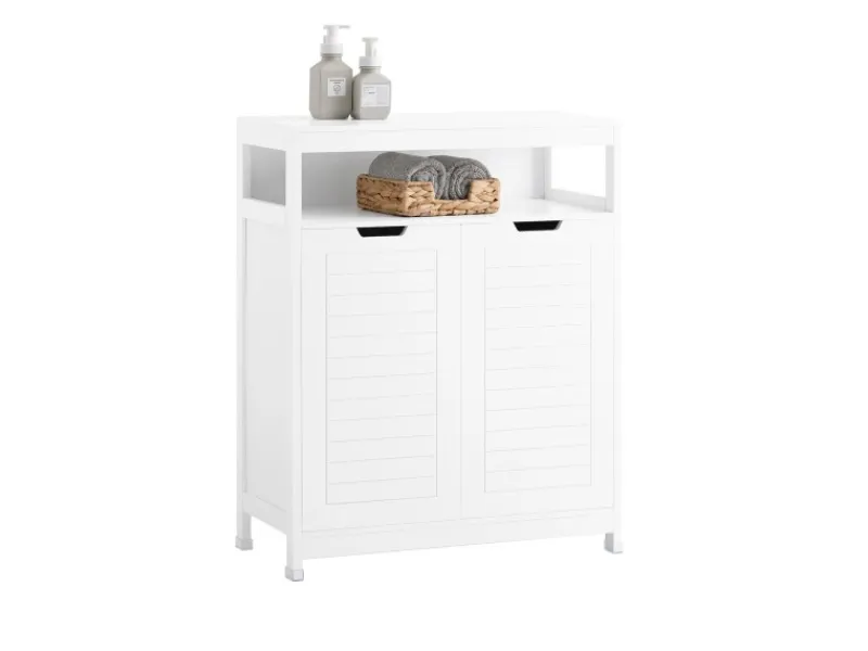 Clearance SoBuy Badkommode Kommode Sideboard Flurschrank Badezimmerschrank Weiß BZR121-W