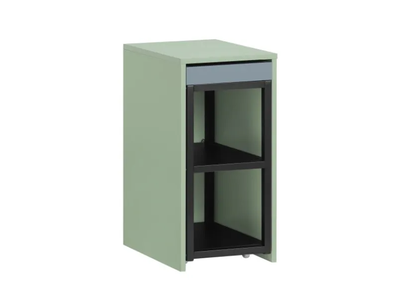 SoBuy Servierwagen<Beistelltisch Satztisch Couchtisch mit Rollen Stapelbar Grün FBT145-GR