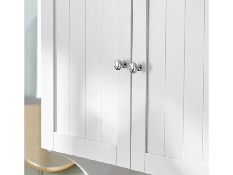 SoBuy Hängeschrank Badezimmerschrank Wandschrank Küchenschrank BZR84-W< Küchenschränke