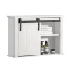 Sale SoBuy Hängeschrank mit Schiebetür Wandschrank Badezimmerschrank BZR71-W