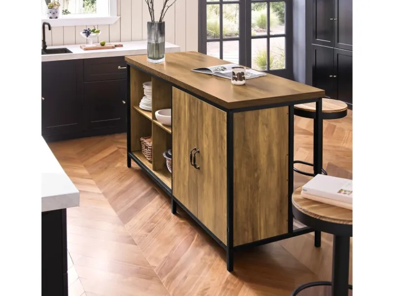 Clearance SoBuy Kücheninsel Freistehend Küchenschrank Sideboard 170x89x60cm KNL01-F
