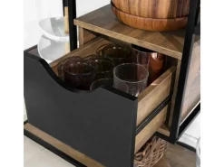 Sale SoBuy Küchenregal Standregal Mikrowellenregal Küchenschrank Sideboard FSB56-F