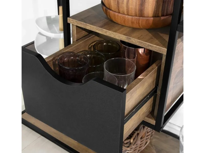 Sale SoBuy Küchenregal Standregal Mikrowellenregal Küchenschrank Sideboard FSB56-F
