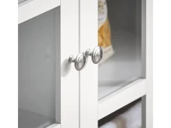 SoBuy Küchenschrank Kücheninsel Kommode Sideboard Buffet Weiß FSB77-W< Kücheninseln|Küchenschränke