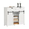 Online SoBuy Küchenschrank Sideboard mit Schiebetür Buffet Kommode Weiß FSB74-W