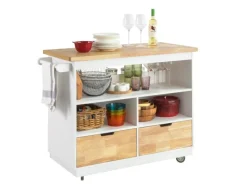 Clearance SoBuy Küchenwagen Kücheninsel Rollwagen Sideboard Servierwagen FKW107-WN