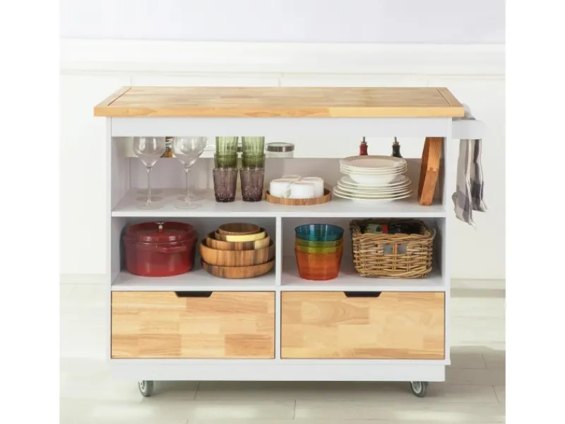 Clearance SoBuy Küchenwagen Kücheninsel Rollwagen Sideboard Servierwagen FKW107-WN