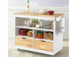Clearance SoBuy Küchenwagen Kücheninsel Rollwagen Sideboard Servierwagen FKW107-WN