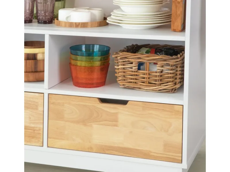 Clearance SoBuy Küchenwagen Kücheninsel Rollwagen Sideboard Servierwagen FKW107-WN