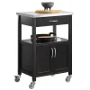 Best SoBuy Küchenwagen Servierwagen Küchenschrank Getränkewagen fürs Büro FKW22-SCH