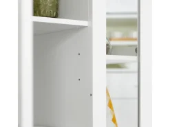 SoBuy Servierwagen|Schneidebretter<Küchenwagen Servierwagen mit 3 Ablagefächern Küchenregal 60x90x40cm Weiß FKW75-WN