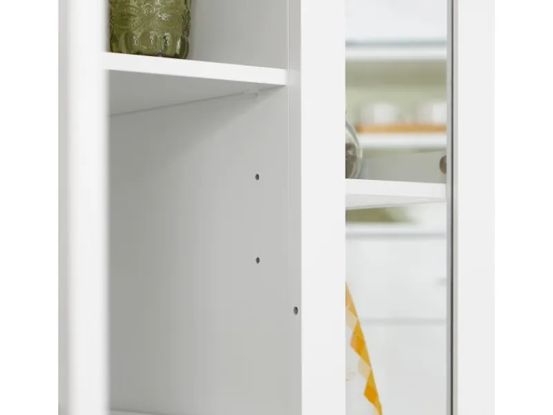 SoBuy Servierwagen|Schneidebretter<Küchenwagen Servierwagen mit 3 Ablagefächern Küchenregal 60x90x40cm Weiß FKW75-WN