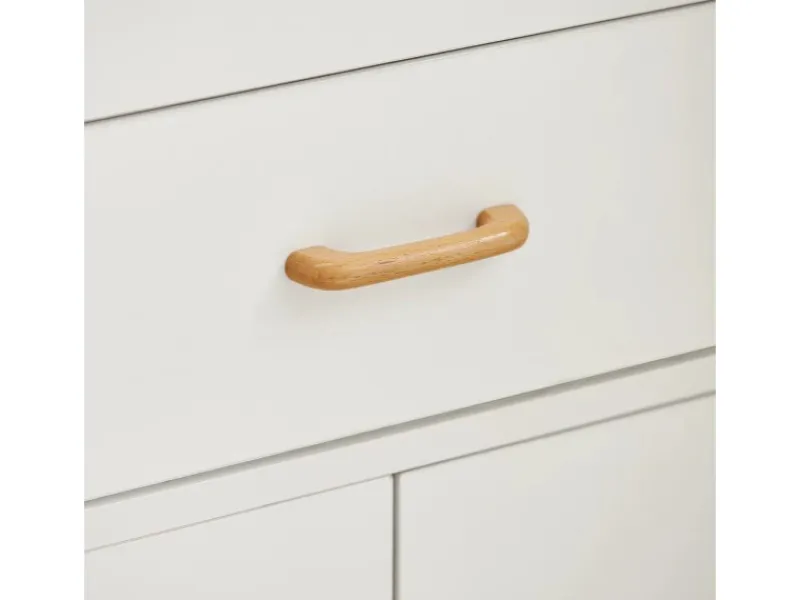 SoBuy Mikrowellenschrank mit Rollen Küchenwagen Weiß 62cm FSB12-W< Servierwagen