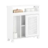 SoBuy Nischenregal Nischenschrank mit Rollen Küchenregal Rollwagen 20cm BZR119-W< Küchenregale|Küchenschränke