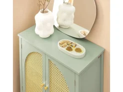 SoBuy Küchenschränke<Schuhschrank Küchenschrank Sideboard Kommode Grün FSB72-GR