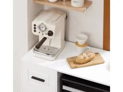 Hot SoBuy Sideboard auf Rollen Küchenwagen Mikrowellenschrank Rollwagen FSB78-W