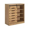 SoBuy Sideboard Schuhschrank Kommode Küchenschrank Flurschrank Lowboard FSB65-N< Küchenschränke