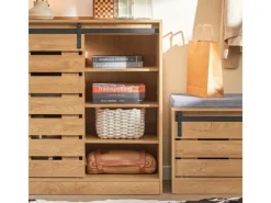 SoBuy Sideboard Schuhschrank Kommode Küchenschrank Flurschrank Lowboard FSB65-N< Küchenschränke