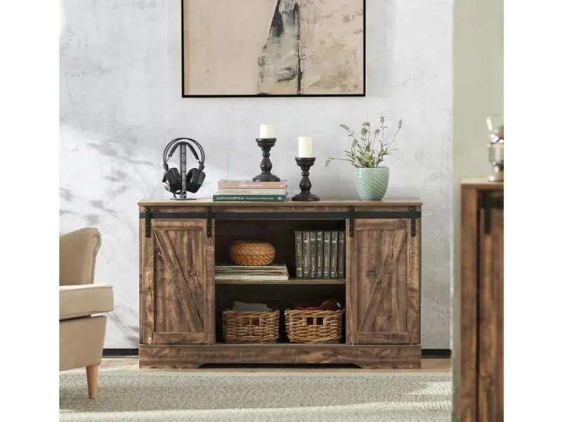 SoBuy Küchenschränke<Sideboard Wohnzimmerschrank Kommode Küchenschrank TV-Schrank FSB60-N