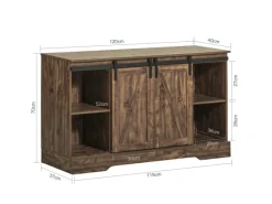 SoBuy Küchenschränke<Sideboard Wohnzimmerschrank Kommode Küchenschrank TV-Schrank FSB60-N