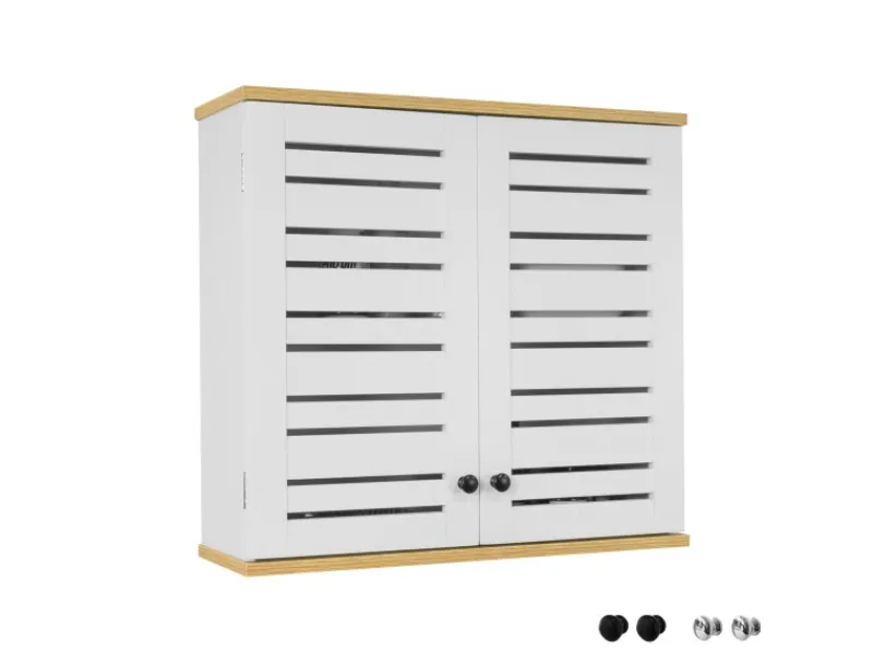 Clearance SoBuy Wandschrank Badezimmerschrank Küchenschrank Medizinschrank Weiß BZR42-W