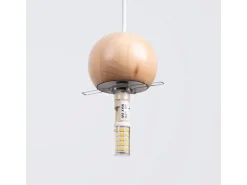 Sollux Lighting Hängeleuchte Pekka 3P Weiß/Naturfarbenes Holz< Kücheninseln