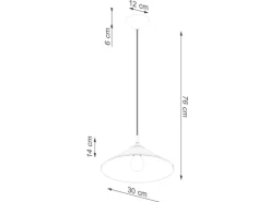 New Sollux Lighting Pendelleuchte Zuma Weiß