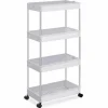 Songmics Küchenregal 4 Ebenen 22,2 cm x 40,3 cm x 86 cm Weiß< Servierwagen|Küchenregale