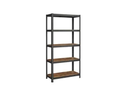 Songmics Küchenregale<Lagerregal 40 cm x 90 cm x 180 cm Braun-Schwarz