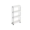 Songmics Nischenregal 4 Ebenen 12,5 cm x 40 cm x 88 cm Weiß
