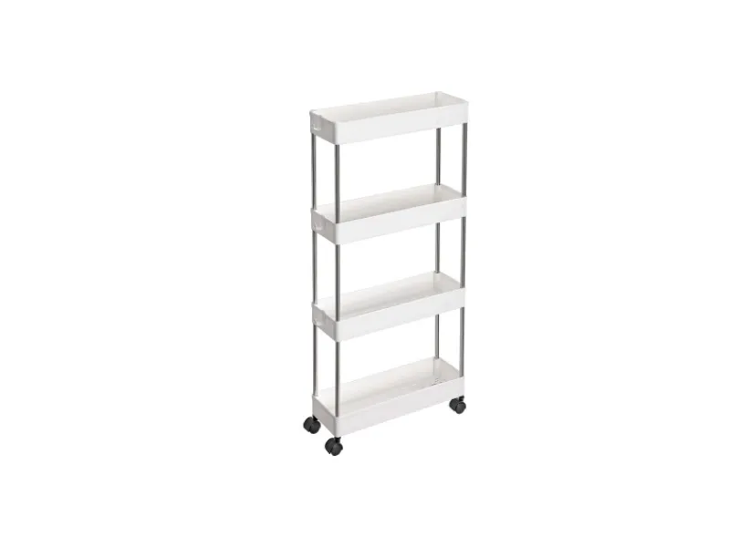 Songmics Nischenregal 4 Ebenen 12,5 cm x 40 cm x 88 cm Weiß
