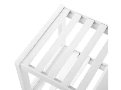 Songmics Küchenregale<Schuhregal Bambus 26 cm x 70 cm x 33 cm Weiß