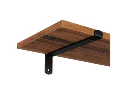 Hot Songmics Schweberegal 60 cm x 20 cm x 7 cm Braun-Schwarz