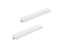 New Songmics Schweberegal 2er Set 10 cm x 60 cm Weiß