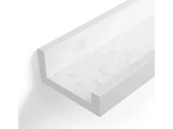 New Songmics Schweberegal 2er Set 10 cm x 60 cm Weiß