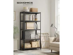 Online Songmics Standregal 50 cm x 100 cm x 200 cm Braun-Schwarz