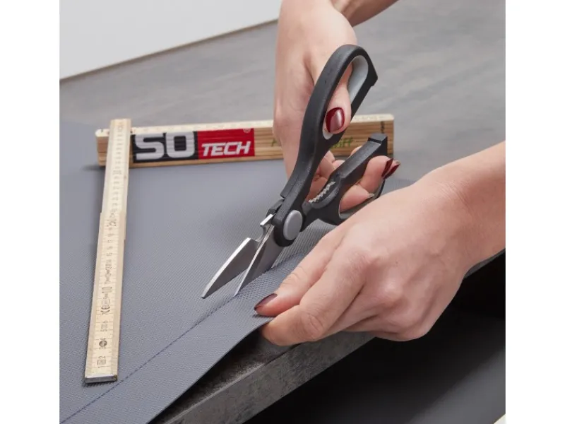SOTECH Küchenhelfer<Antirutschmatte ORGA WEAVE 825 mm Schiefergrau Zuschneidbar