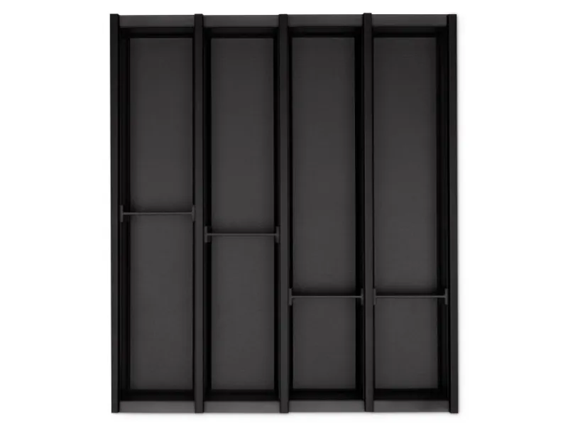 SOTECH Besteckkästen<Cuisio Besteckeinsatz 500 mm Höhe 55 mm Transluzent Anthrazit Für Blum Legrabox 473 mm