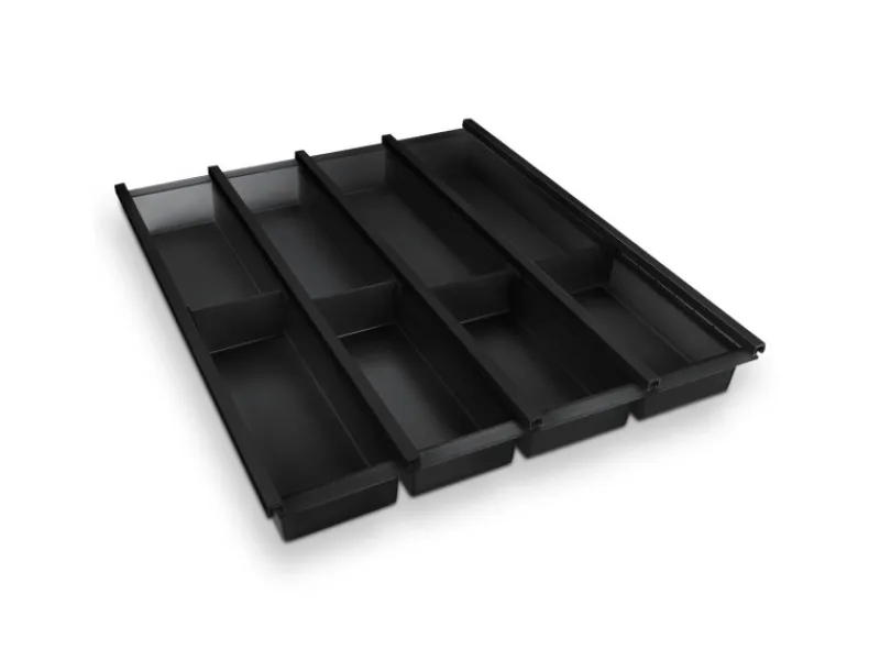 SOTECH Besteckkästen<Cuisio Besteckeinsatz 500 mm Höhe 55 mm Transluzent Anthrazit Für Blum Legrabox 473 mm