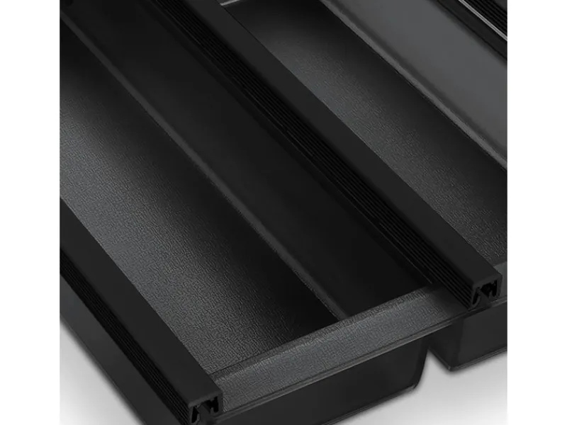 SOTECH Besteckkästen<Cuisio Besteckeinsatz 500 mm Höhe 55 mm Transluzent Anthrazit Für Blum Legrabox 473 mm